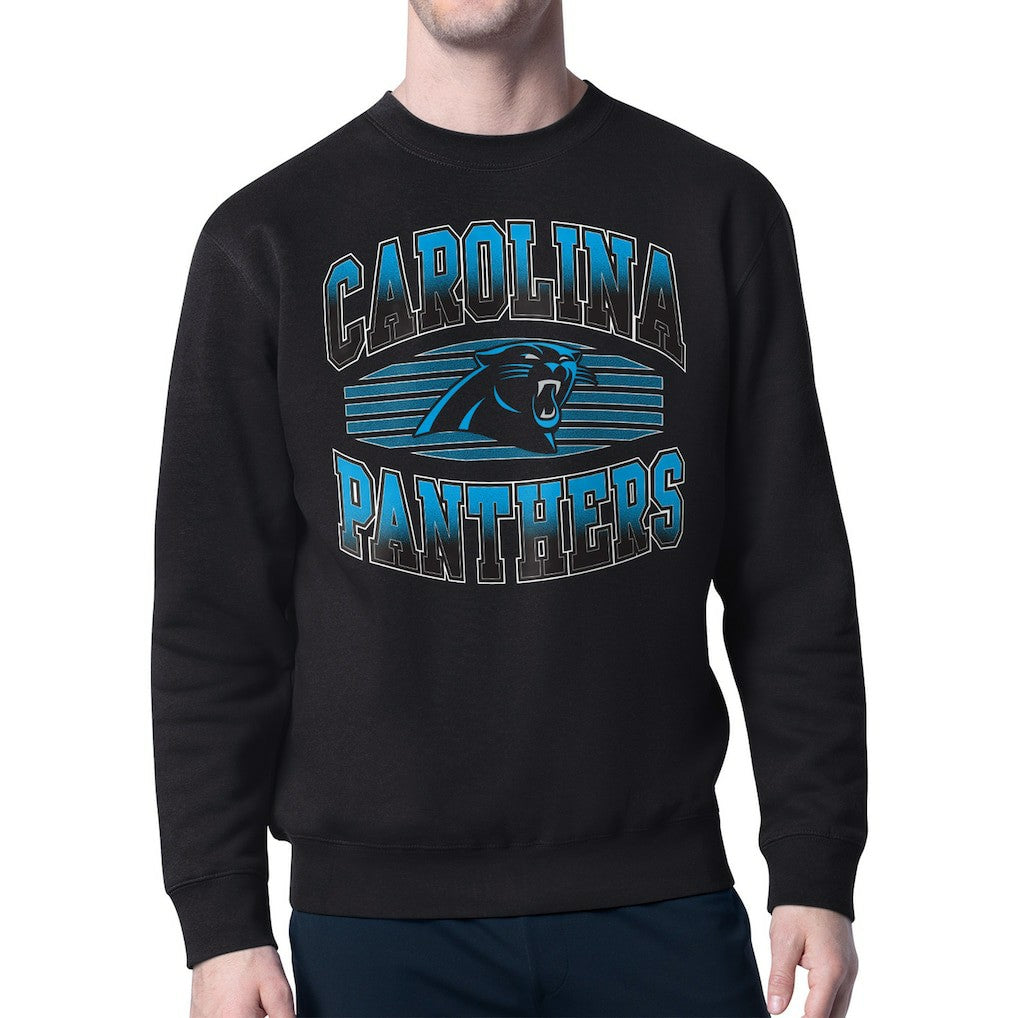 Carolina Panthers Starter Team Grit Graphic Fleece Pullover Sweatshirt Black | NFL
