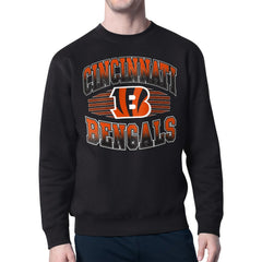 Cincinnati Bengals Starter Team Grit Graphic Fleece Pullover Sweatshirt Black | NFL