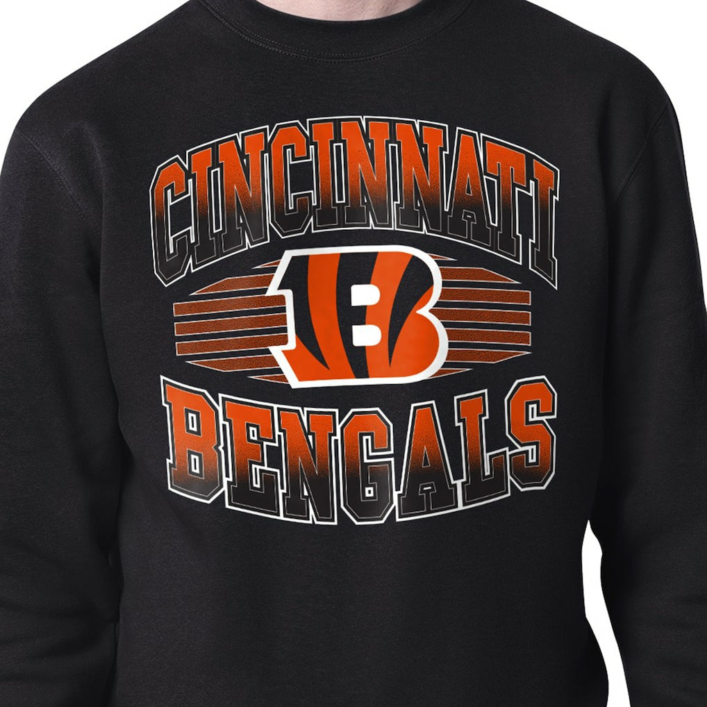 Cincinnati Bengals Starter Team Grit Graphic Fleece Pullover Sweatshirt Black | NFL
