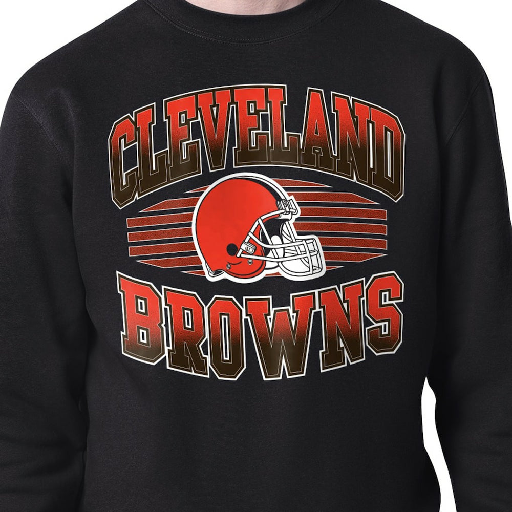 Cleveland Browns Starter Team Grit Graphic Fleece Pullover Sweatshirt Black | NFL