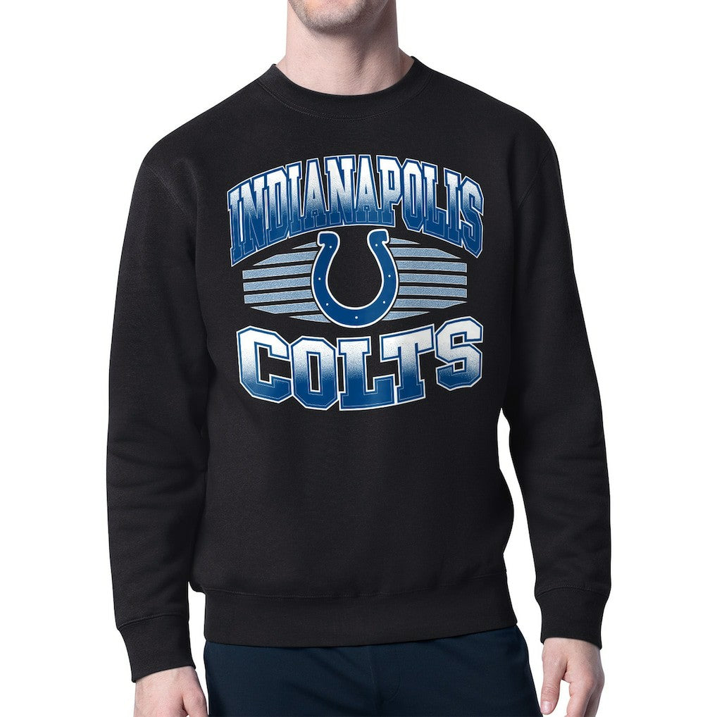 Indianapolis Colts Starter Team Grit Graphic Fleece Pullover Sweatshirt Black | NFL