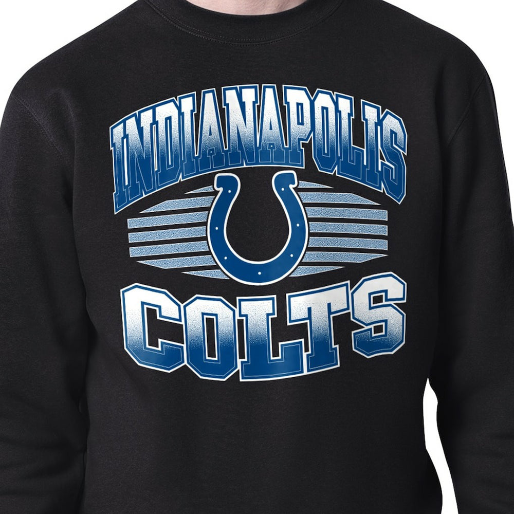Indianapolis Colts Starter Team Grit Graphic Fleece Pullover Sweatshirt Black | NFL