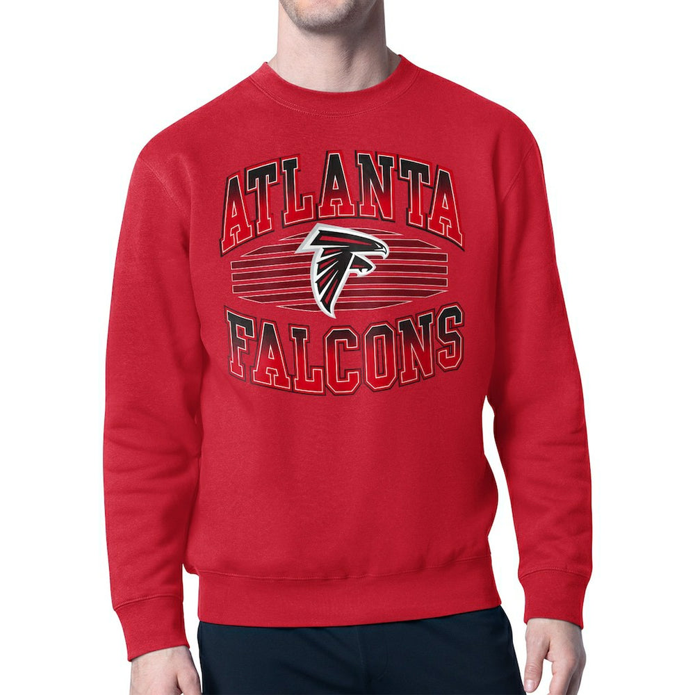 Atlanta Falcons Starter Team Grit Graphic Fleece Pullover Sweatshirt Red | NFL