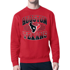 Houston Texans Starter Team Grit Graphic Fleece Pullover Sweatshirt Red | NFL