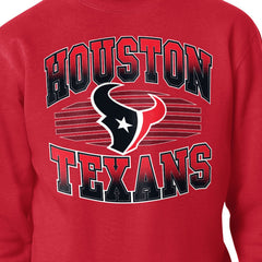 Houston Texans Starter Team Grit Graphic Fleece Pullover Sweatshirt Red | NFL