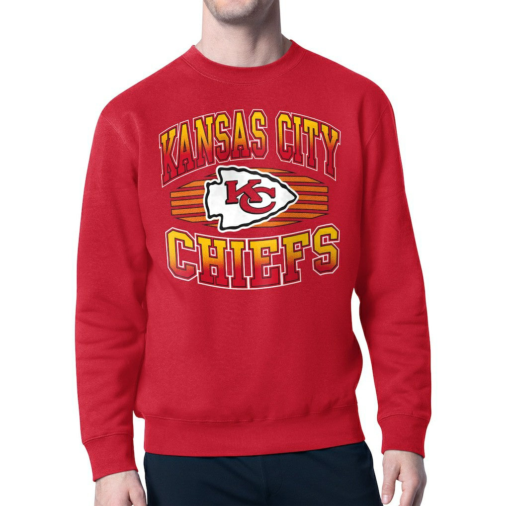 Kansas City Chiefs Starter Team Grit Graphic Fleece Pullover Sweatshirt Red | NFL