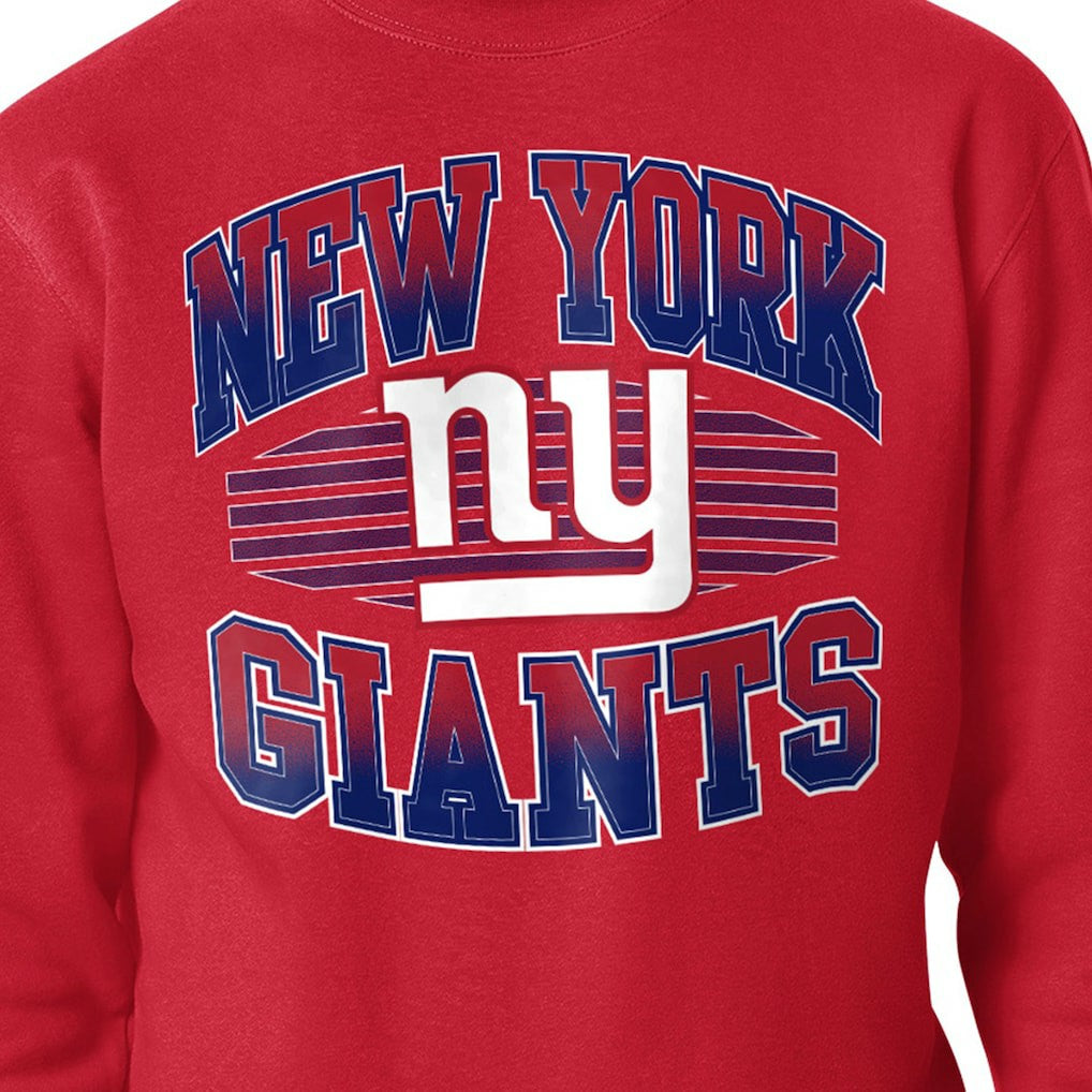 New York Giants Starter Team Grit Graphic Fleece Pullover Sweatshirt Red | NFL