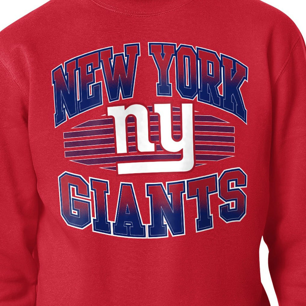 New York Giants Starter Team Grit Graphic Fleece Pullover Sweatshirt Red | NFL