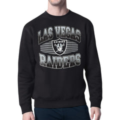 Las Vegas Raiders Starter Team Grit Graphic Fleece Pullover Sweatshirt Black | NFL