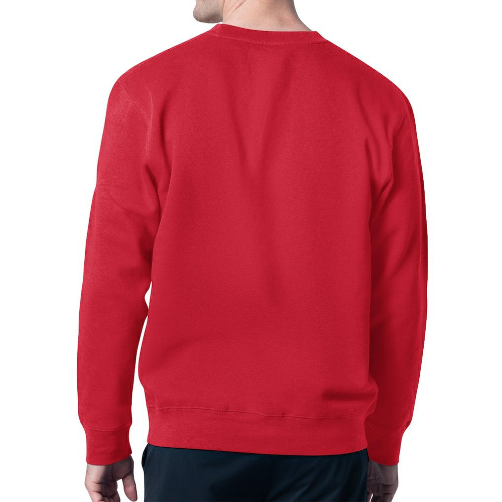 San Francisco 49ers Starter Team Grit Graphic Fleece Pullover Sweatshirt Scarlet | NFL
