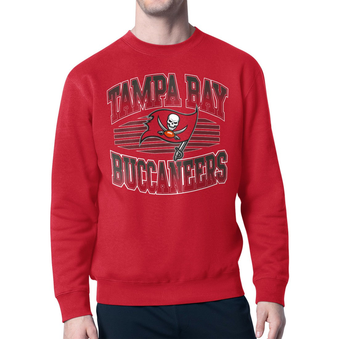 Tampa Bay Buccaneers Starter Team Grit Graphic Fleece Pullover Sweatshirt Red | NFL