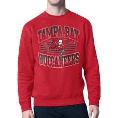 Tampa Bay Buccaneers Starter Team Grit Graphic Fleece Pullover Sweatshirt Red | NFL