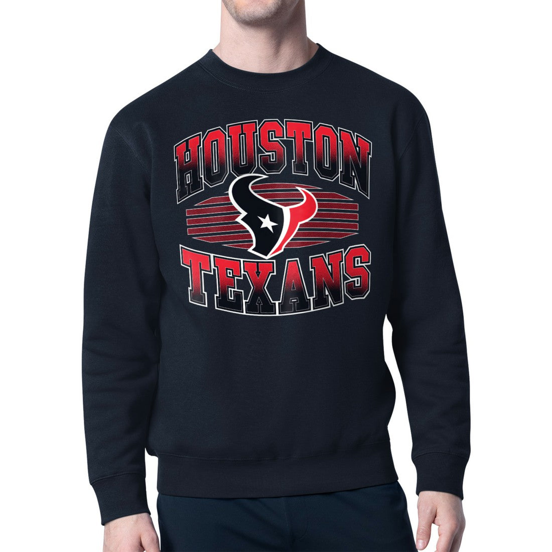 Houston Texans Starter Team Grit Graphic Fleece Pullover Sweatshirt Navy | NFL