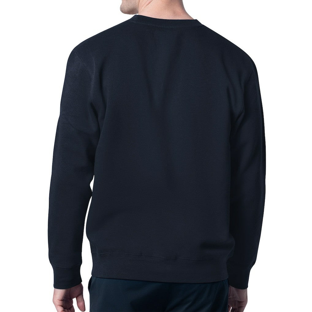 New England Patriots Starter Team Grit Graphic Fleece Pullover Sweatshirt Navy | NFL