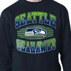 Seattle Seahawks Starter Team Grit Graphic Fleece Pullover Sweatshirt College Navy | NFL