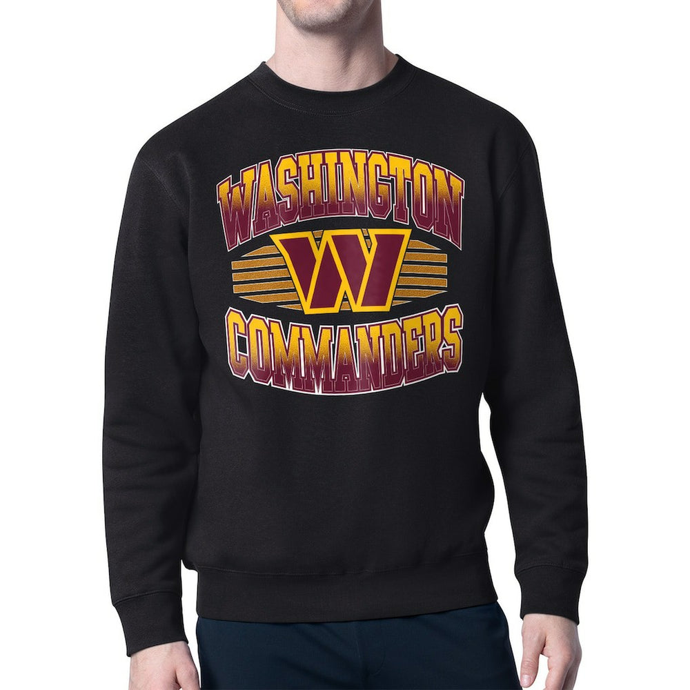 Washington Commanders Starter Team Grit Graphic Fleece Pullover Sweatshirt Black | NFL