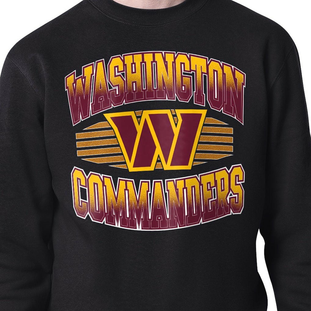 Washington Commanders Starter Team Grit Graphic Fleece Pullover Sweatshirt Black | NFL