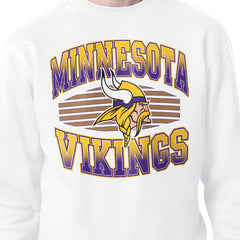 Minnesota Vikings Starter Team Grit Graphic Fleece Pullover Sweatshirt White | NFL