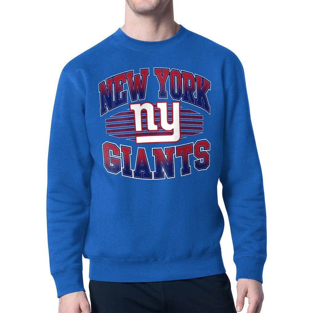 New York Giants Starter Team Grit Graphic Fleece Pullover Sweatshirt Royal | NFL