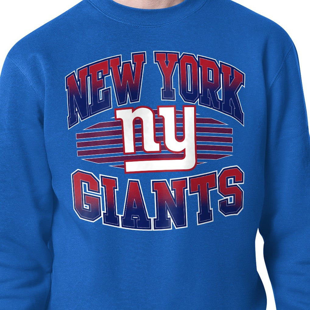 New York Giants Starter Team Grit Graphic Fleece Pullover Sweatshirt Royal | NFL