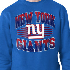 New York Giants Starter Team Grit Graphic Fleece Pullover Sweatshirt Royal | NFL