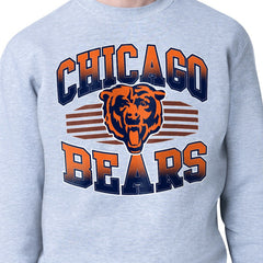Chicago Bears Starter Team Grit Graphic Fleece Pullover Sweatshirt Heather Gray | NFL