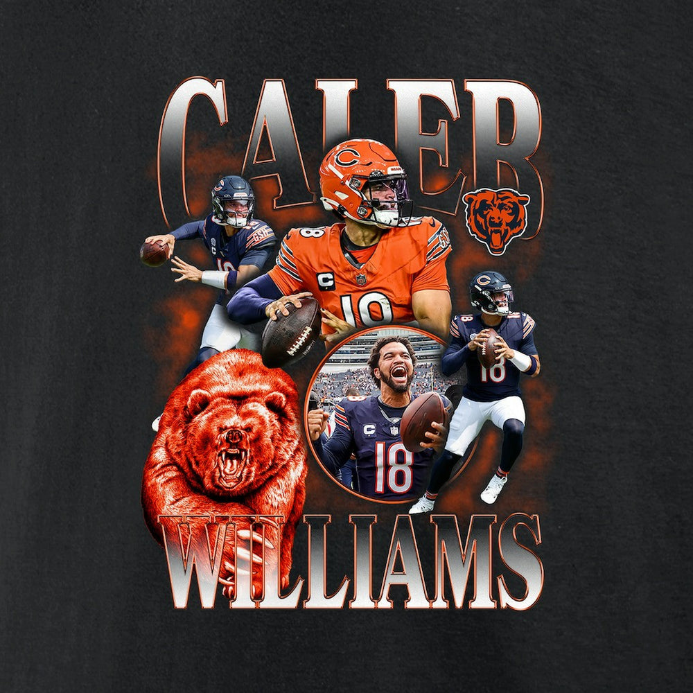 Caleb Williams Chicago Bears Notorious Graphic T-Shirt Black | NFL