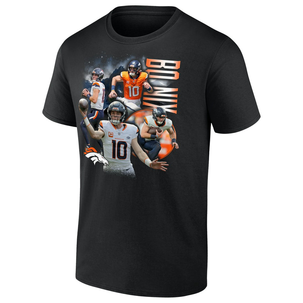 Bo Nix Denver Broncos Notorious Graphic T-Shirt Black | NFL