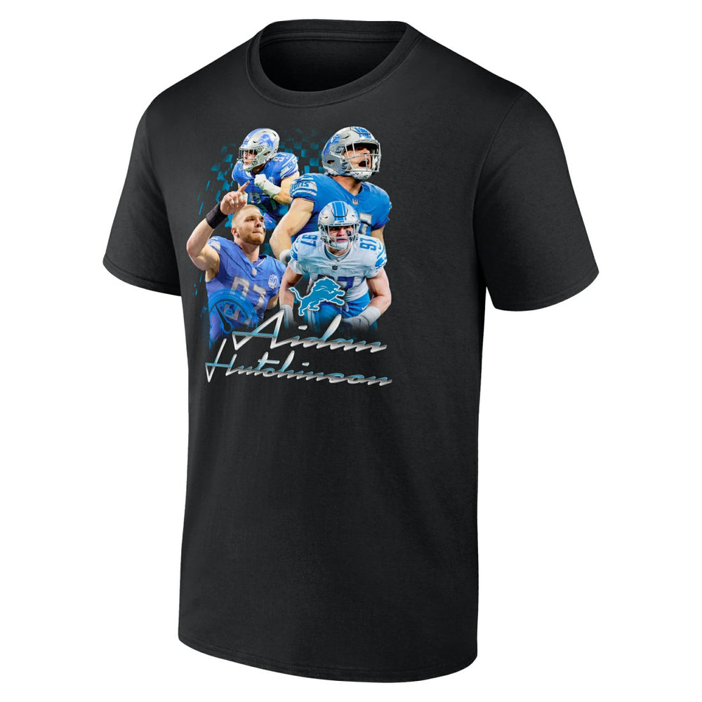 Aidan Hutchinson Detroit Lions Notorious Graphic T-Shirt Black | NFL