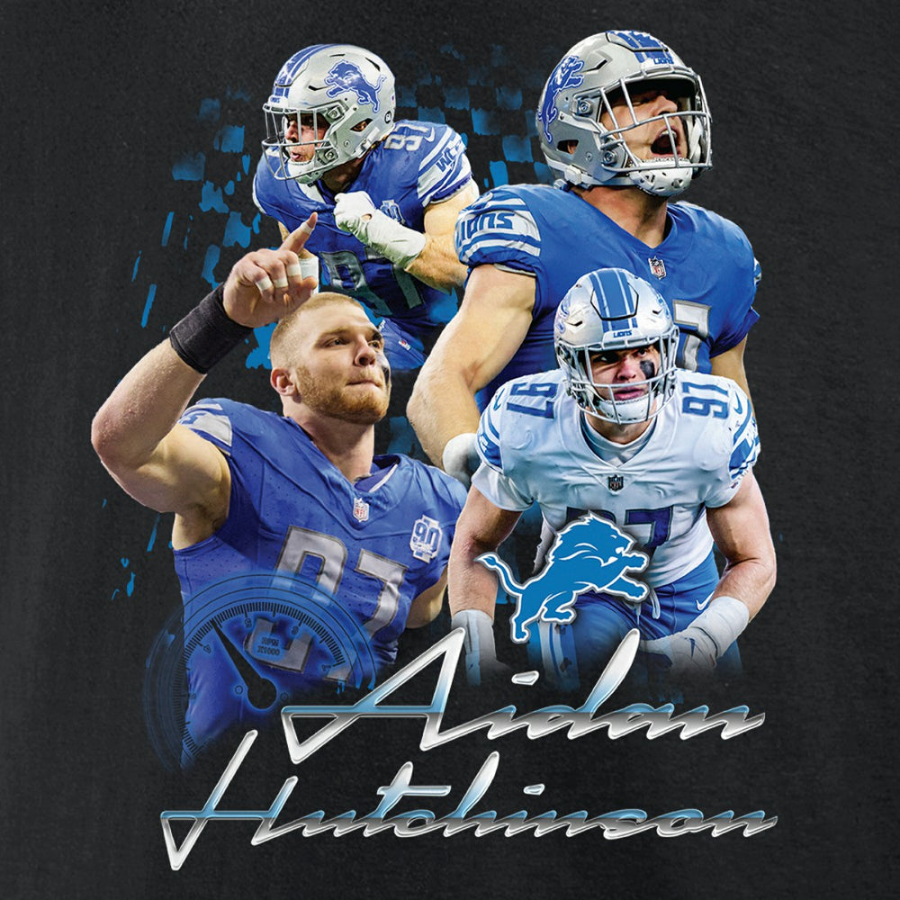 Aidan Hutchinson Detroit Lions Notorious Graphic T-Shirt Black | NFL