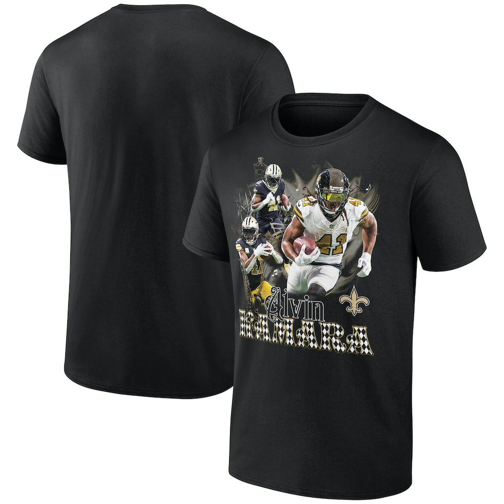 Alvin Kamara New Orleans Saints Notorious Graphic T-Shirt Black | NFL