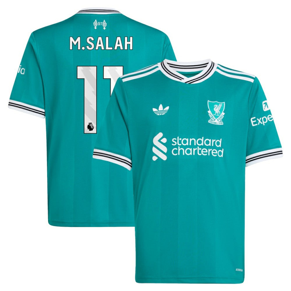 Mohamed Salah Liverpool Youth 2025/26 Third Replica Player Jersey Green | Adidas Online