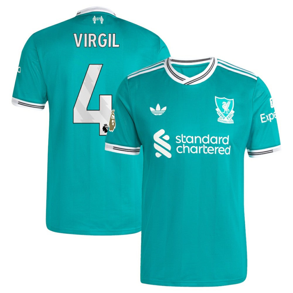 Virgil van Dijk Liverpool 2025/26 Third Player Jersey Green | Adidas online