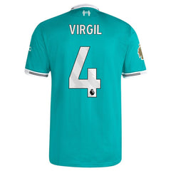Virgil van Dijk Liverpool 2025/26 Third Player Jersey Green | Adidas online