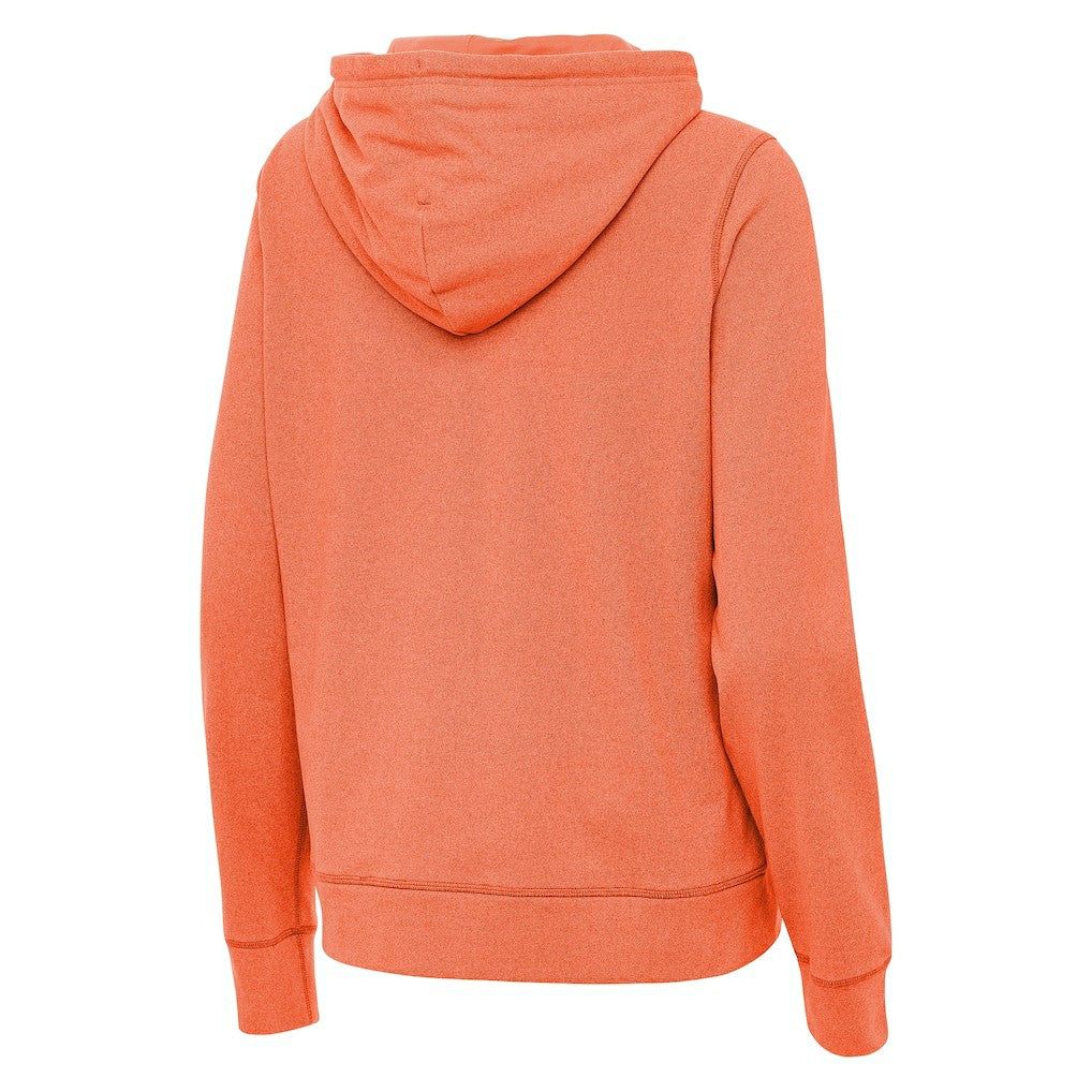Cincinnati Bengals Antigua Women's Streak Justice Pullover Hoodie Heather Orange | NFL