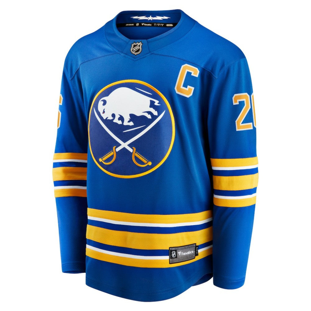 Rasmus Dahlin Buffalo Sabres Fanatics Home Captain Patch Breakaway Jersey - Royal - NHL