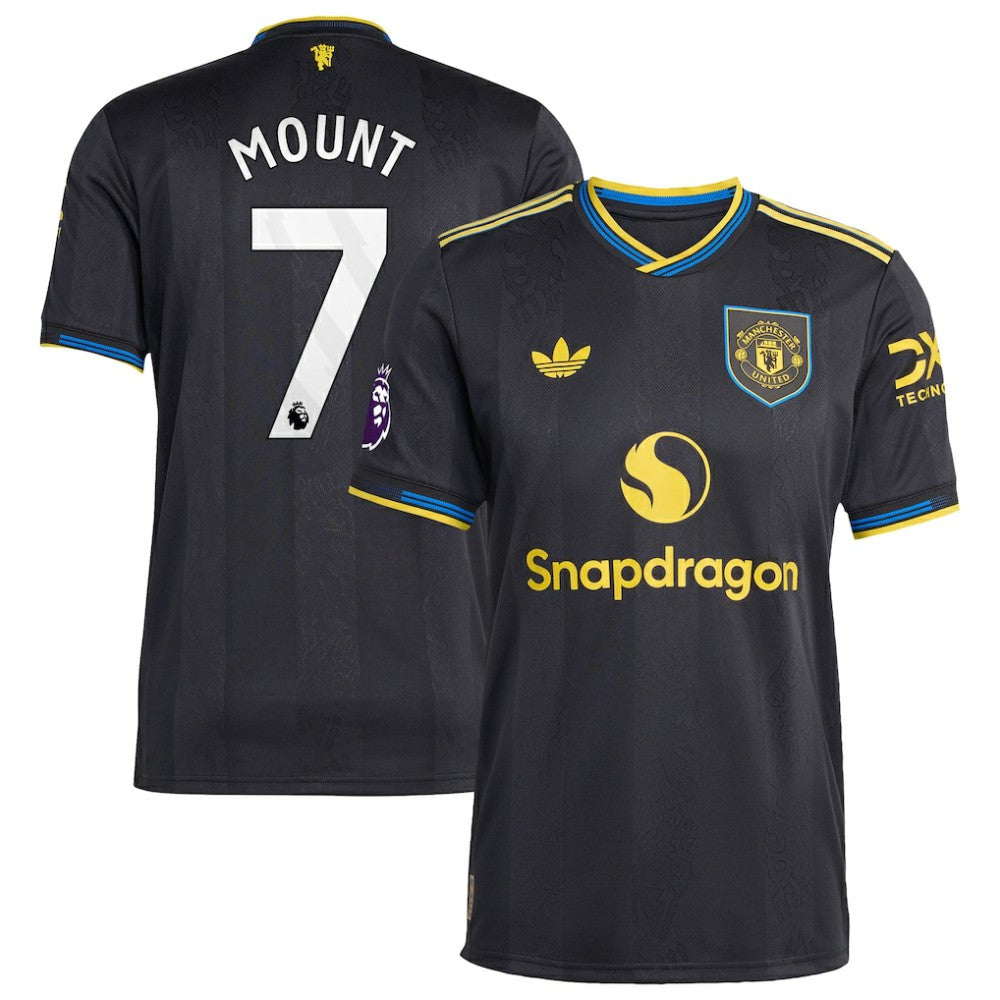Mason Mount Manchester United 2025/26 Third Player Jersey Black | Adidas Online