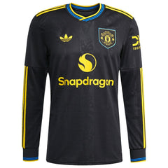 Mason Mount Manchester United 2025/26 Third Replica Long Sleeve Player Jersey Black | Adidas Sale