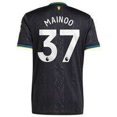 Kobbie Mainoo Manchester United 2025/26 Third Replica Player Jersey Black | Adidas