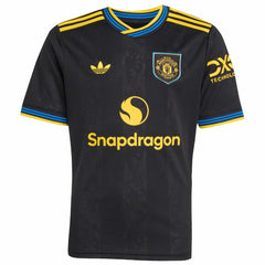 Bruno Fernandes Manchester United Youth 2025/26 Third Replica Player Jersey Black | Adidas Sale