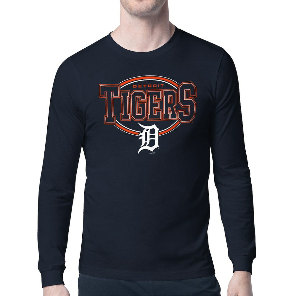 Detroit Tigers Starter Team Track Graphic Long Sleeve T-Shirt - MLB