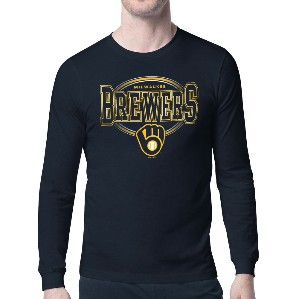 Milwaukee Brewers Starter Team Track Graphic Long Sleeve T-Shirt - MLB