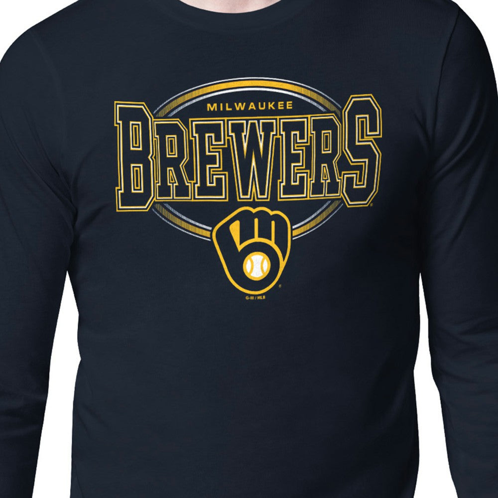 Milwaukee Brewers Starter Team Track Graphic Long Sleeve T-Shirt - MLB
