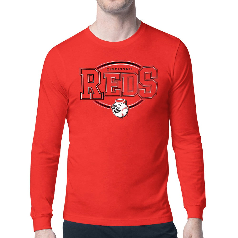 Cincinnati Reds Starter Team Track Graphic Long Sleeve T-Shirt - MLB