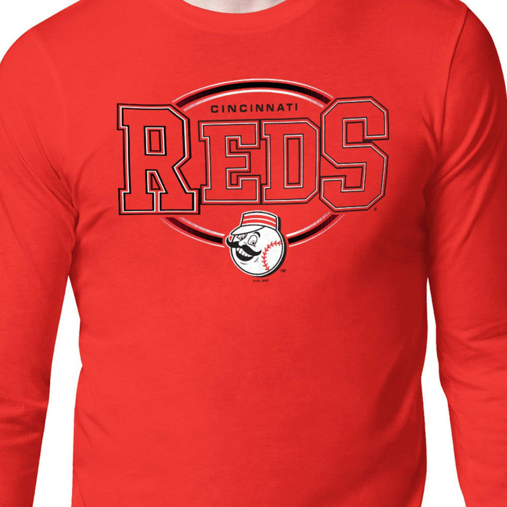 Cincinnati Reds Starter Team Track Graphic Long Sleeve T-Shirt - MLB