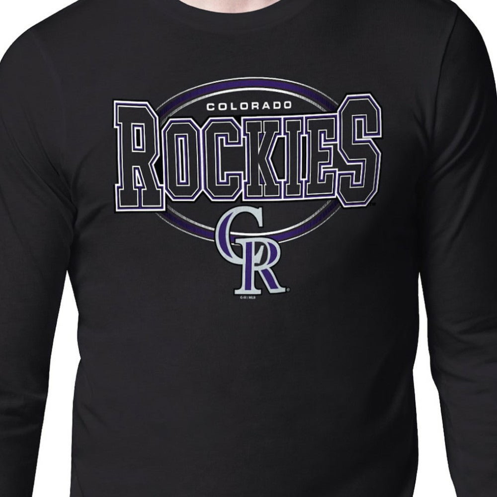 Colorado Rockies Starter Team Track Graphic Long Sleeve T-Shirt - MLB