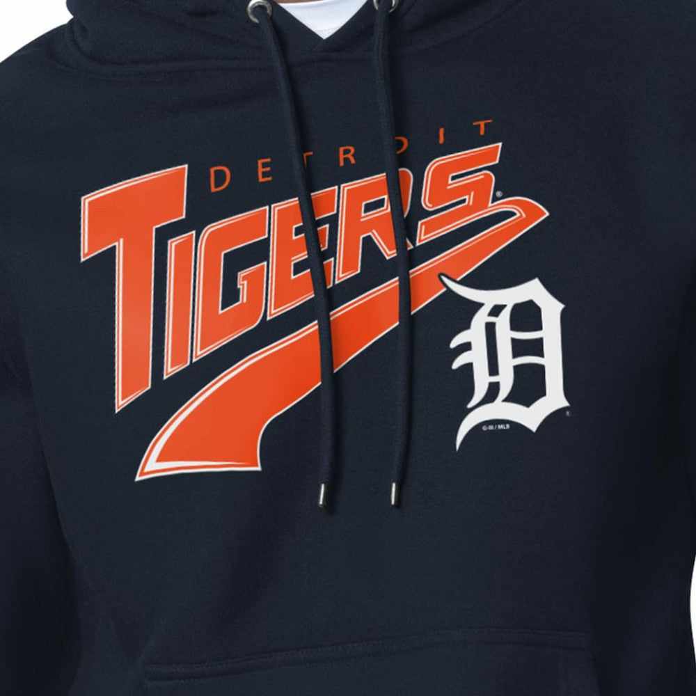 Detroit Tigers Starter Modern Tailsweep Fleece Tri-Blend Pullover Hoodie - MLB