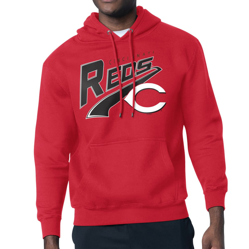 Cincinnati Reds Starter Modern Tailsweep Fleece Tri-Blend Pullover Hoodie - MLB