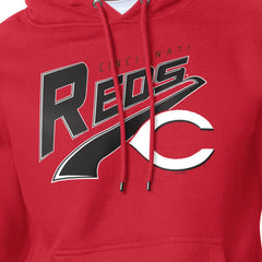 Cincinnati Reds Starter Modern Tailsweep Fleece Tri-Blend Pullover Hoodie - MLB