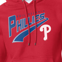 Philadelphia Phillies Starter Modern Tailsweep Fleece Tri-Blend Pullover Hoodie - MLB